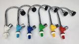 Vòi rửa chén lạnh cần lò xo nhựa PVC mạ chrome chân vòi màu trắng Eurolife EL-VCN05 (Nhiều màu)