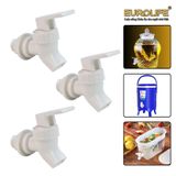 Bộ 3 van bình nước, bình rượu nhựa PP trắng, ren 21mm Eurolife EL-VBN01 (Trắng) (3 cái)
