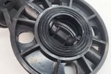 Van bướm mặt bích tay gạt phi 63, 90, 110, 125, 160, 200mm Eurolife EL-VB (xám đỏ)