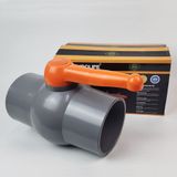 Van uPVC thân đúc bi nhưa ABS 90, 114mm Eurolife EL-VN (Tay cam)