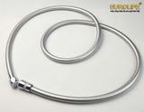 Dây sen chịu áp lực cao, nhựa PVC, ti đồng chống xoắn, dài 150cm, 200cm Eurolife EL-DSN (Bạc)