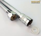 Dây sen chịu áp lực cao, nhựa PVC, ti đồng chống xoắn, dài 150cm, 200cm Eurolife EL-DSN (Bạc)