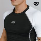 Áo Ngắn Tay Ráp Lăng Phối Màu - X9 Sportswear - X044