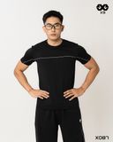 Áo Thun Nam Thể Thao Ngắn Tay Nam Viền Trước Sau - X087