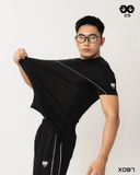 Áo Thun Nam Thể Thao Ngắn Tay Nam Viền Trước Sau - X087