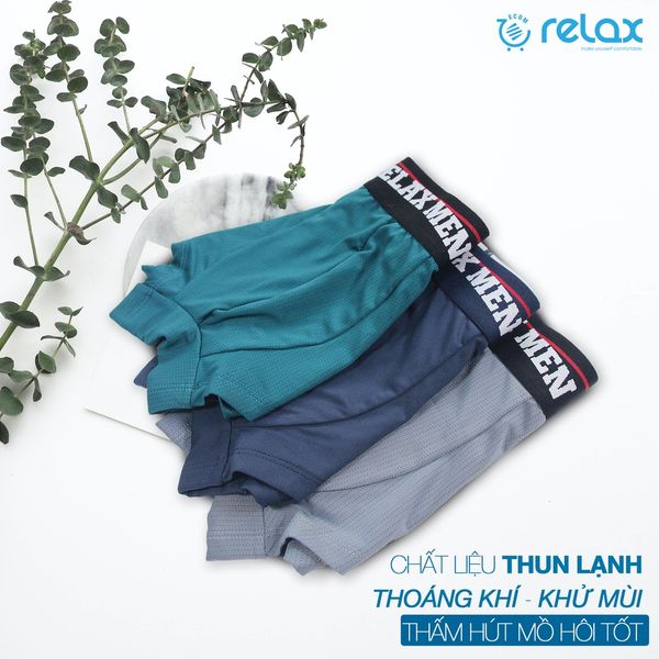 [Hình Thật] Combo 3 Quần lót đùi nam (mix) RDO111 co giãn mềm mại thoáng mát cao cấp Relax