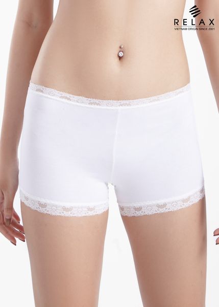 Quần lót nữ body short RQW010- Cotton phối ren