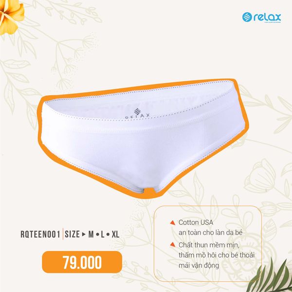 Quần lót bé gái RQTEEN001- Thun cotton