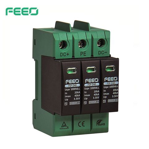 Chống sét DC 3P, 1000VDC, 20-40KA FSP-D40 FEEO