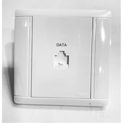 Ổ Cắm DATA HAGER WGT1RJ6