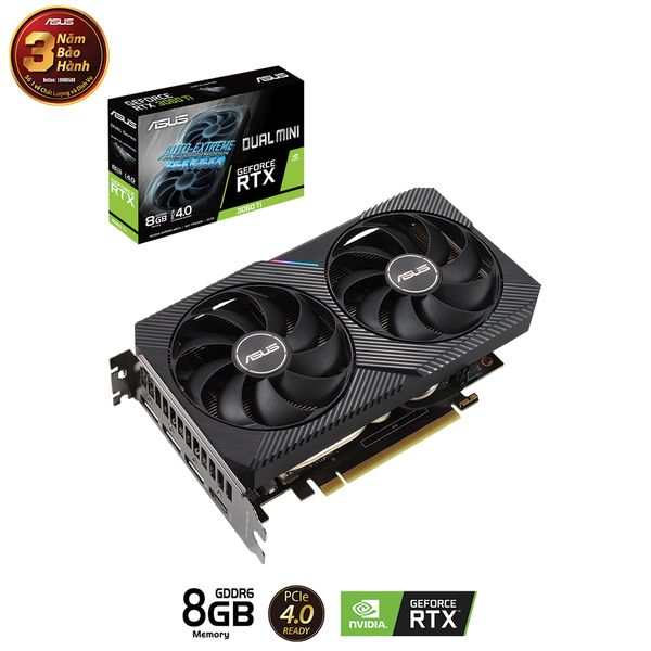 VGA ASUS DUAL RTX 3060 Ti 8G MINI V2