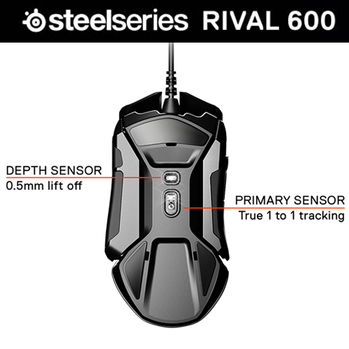 CHUỘT STEELSERIES RIVAL 600 RGB BLACK NEW BH 12TH