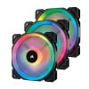 FAN CASE CORSAIR LL120 RGB (3 FAN + HUB) NEW