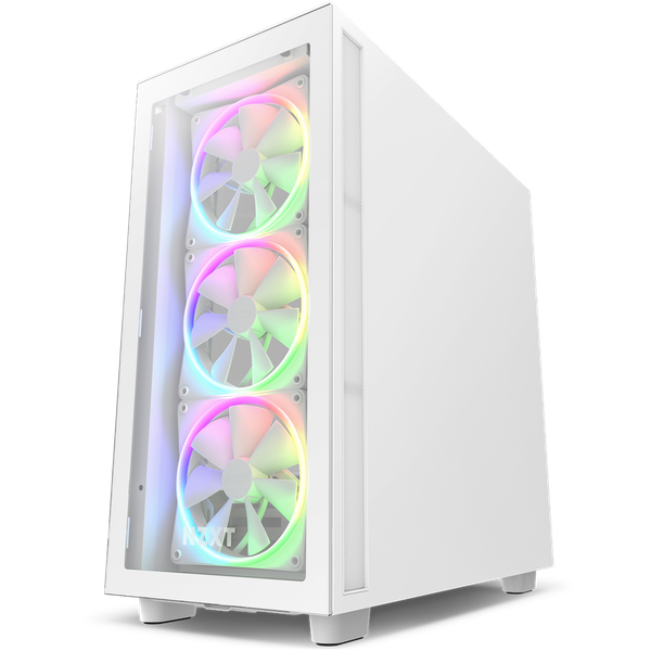 CASE NZXT H7 ELITE MID TOWER RGB WHITE