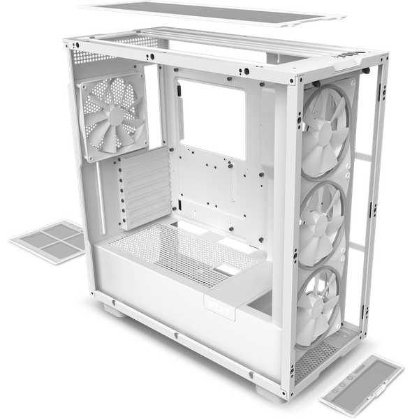 CASE NZXT H7 ELITE MID TOWER RGB WHITE