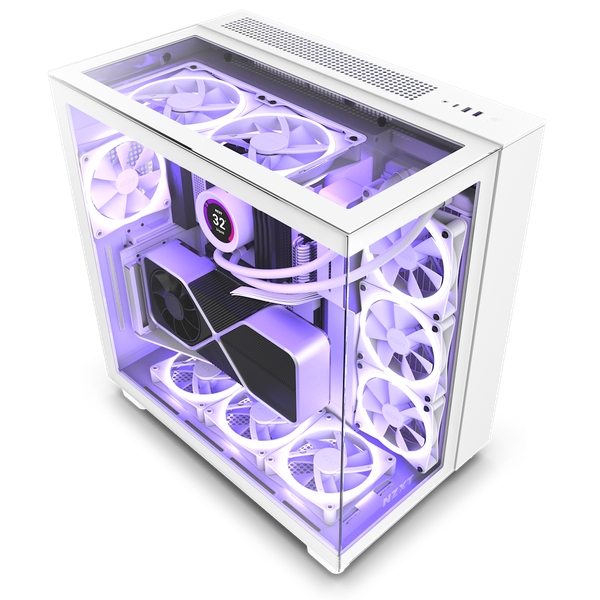 CASE NZXT H9 ELITE MID TOWER WHITE