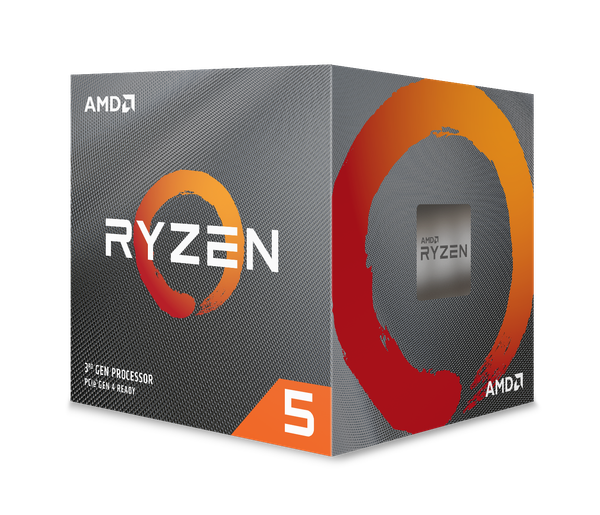 CPU AMD Ryzen 5 3600, with Wraith Stealth cooler/ 3.6 GHz (4.2GHz Max Boost) / 36MB Cache / 6 cores / 12 threads / 65W / Socket AM4