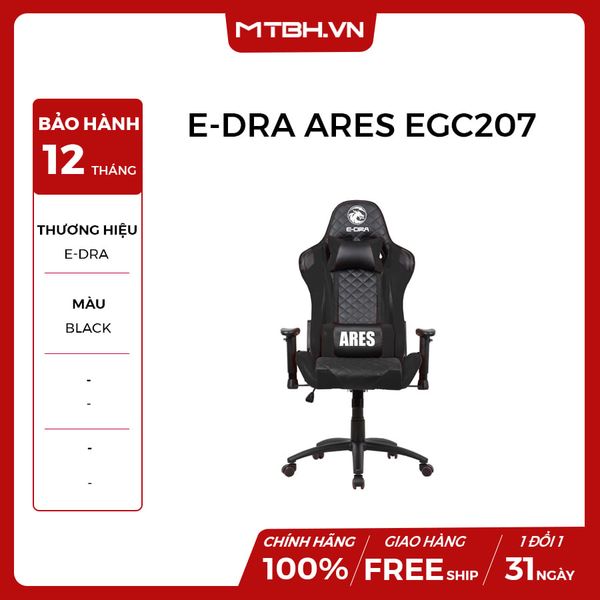 GHẾ E-DRA ARES EGC207 GAMING BLACK