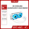 TẢN NHIỆT NƯỚC ID-COOLING AURAFLOW X 240 SNOW ( RGB SYNC, Pump 2100RPM, 240mm Radiator, PWM Fans*2, Intel&AMD )
