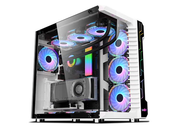 CASE MIK LV07 RGB KÍNH CƯỜNG LỰC WHITE