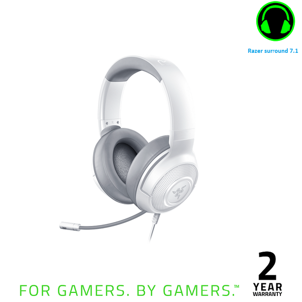 TAI NGHE RAZER KRAKEN X MERCURY WHITE