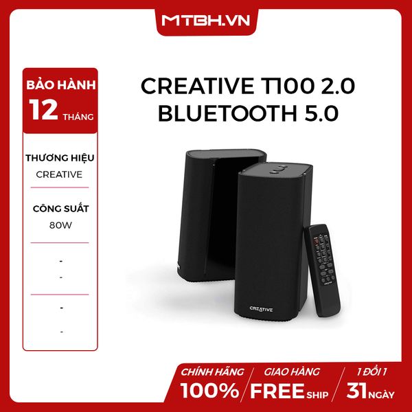 LOA CREATIVE T100 2.0 BLUETOOTH 5.0