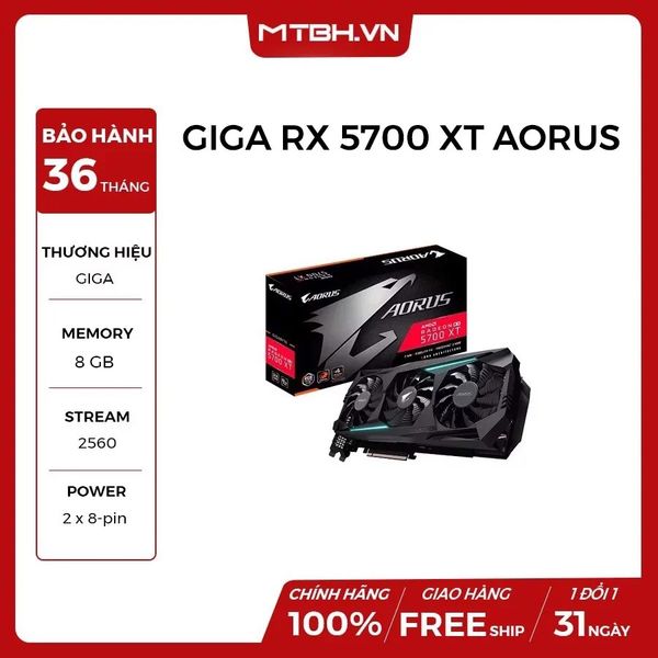 VGA GIGA RX 5700 XT AORUS 8G RADEON