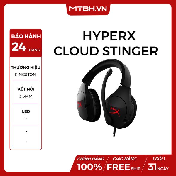 TAI NGHE HP HyperX Cloud Stinger Gaming Black (HX-HSCS-BK/AS) NEW