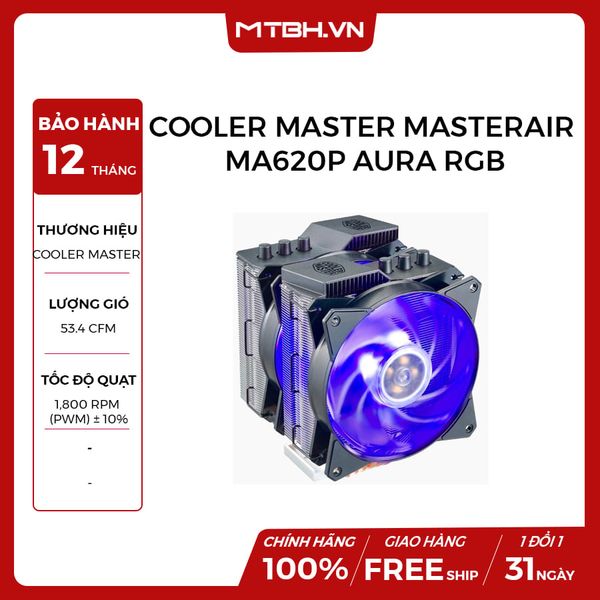 TẢN NHIỆT CPU COOLER MASTER MASTERAIR MA620P AURA RGB NEW