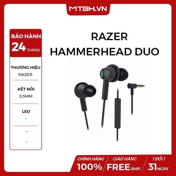 TAI NGHE RAZER HAMMERHEAD DUO NEW