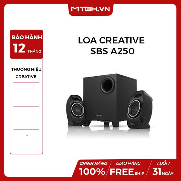 LOA CREATIVE SOUND BLASTER SBS A250 2.1