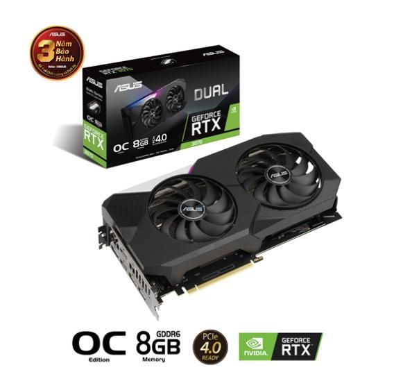 VGA ASUS RTX 3070-O8G DUAL GAMING 8GB