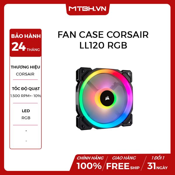 FAN CASE CORSAIR LL120 RGB (1 FAN, NO HUB)