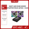 FAN CASE NZXT AER RGB 120MM STARTER PACK (2FAN + HUE) NEW BH 24TH