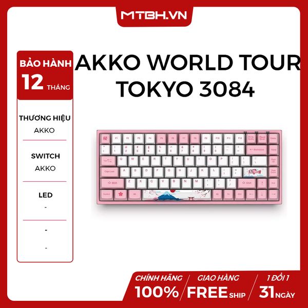 BÀN PHÍM CƠ AKKO WORLD TOUR TOKYO 3084 TKL