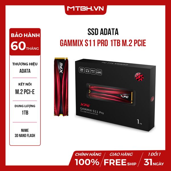 SSD ADATA GAMMIX S11 PRO 1TB M.2 PCIe