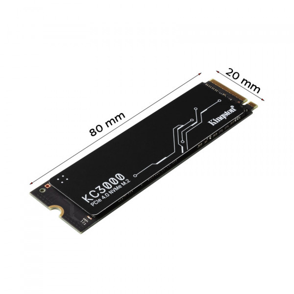 SSD Kingston 2TB KC3000 NVMe M.2 2280 PCIe Gen 4 x 4