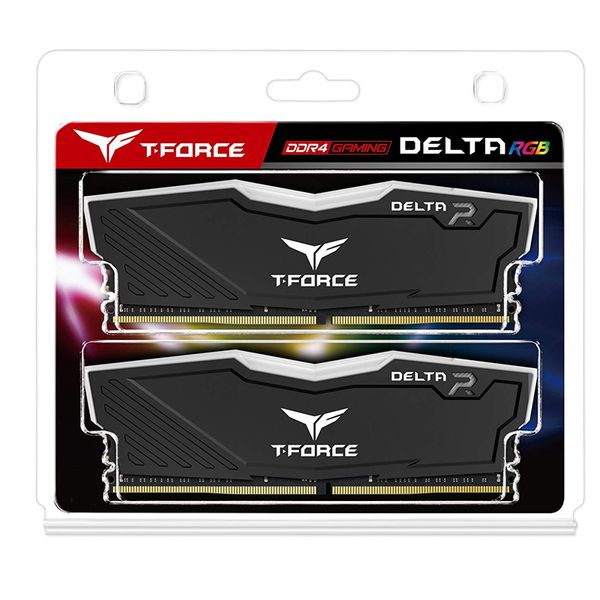 RAM DDR4 8GB TEAM T-FORCE Delta Buss 3000 RGB NEW BH 60TH (BLACK)