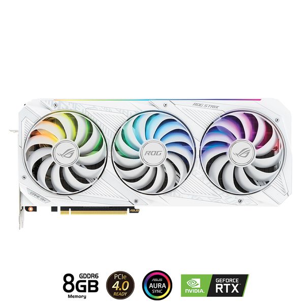 VGA ASUS ROG Strix RTX 3070 White OC Edition 8GB V2