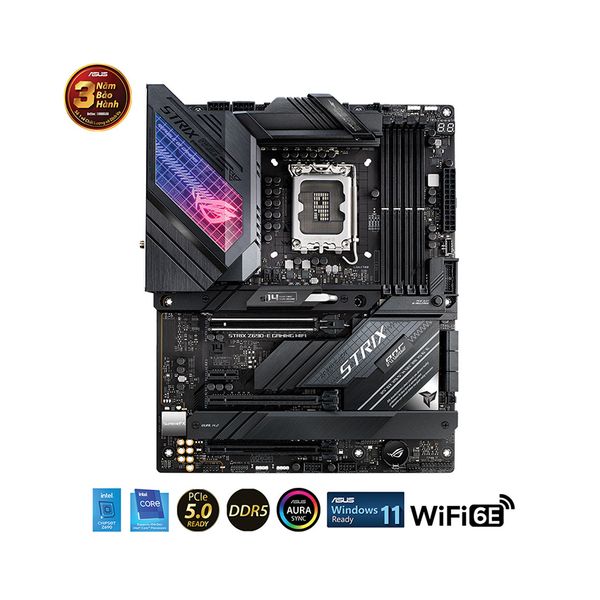 MAIN ASUS Z690-E ROG STRIX GAMING WIFI (Intel Z690, Socket 1700, ATX, 4 khe RAM DDR5)