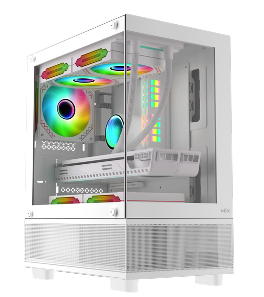 CASE MIK AETHER WHITE (MATX/MID TOWER/MÀU TRẮNG)