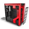 CASE NZXT H710 MATTE BLACK/RED