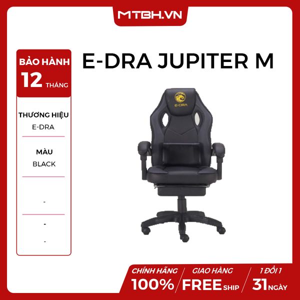 GHẾ E-DRA JUPITER M EGC204 GAMING BLACK