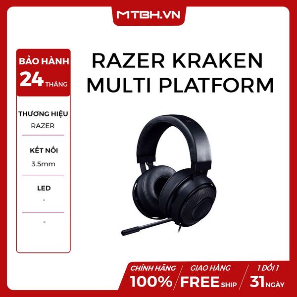 TAI NGHE RAZER - MULTI-PLATFORM WIRED GAMING HEADSET BKACK