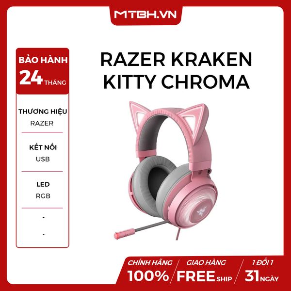 TAI NGHE Razer Kraken Kitty Chroma USB Quartz