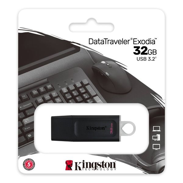 USB KINGSTON 32GB DATATRAVELER EXODIA DTX/32GB (USB 3.2)