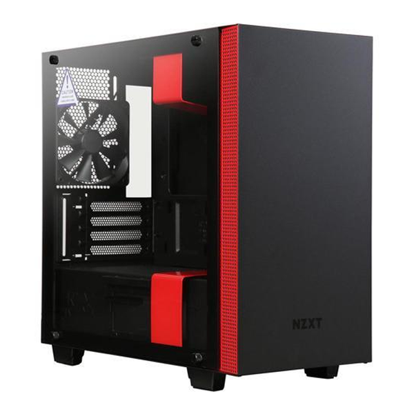 CASE NZXT H400i SMART MATX BLACK/RED NEW