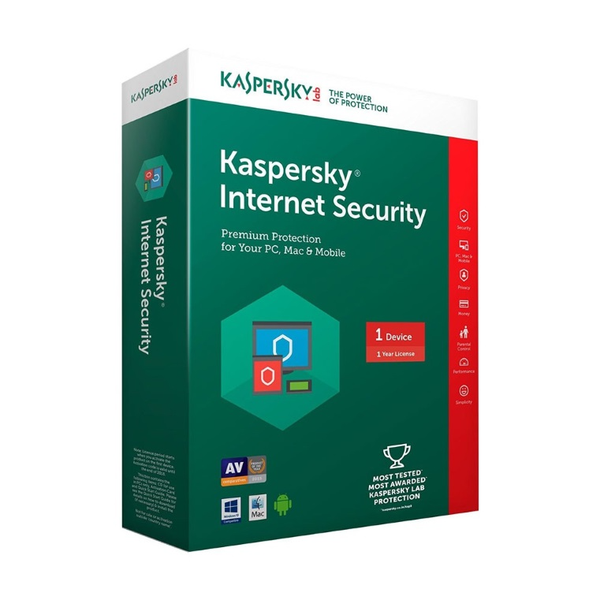 PHẦN MỀM KASPERSKY INTERNET SECURITY 1 USER 1 YEAR