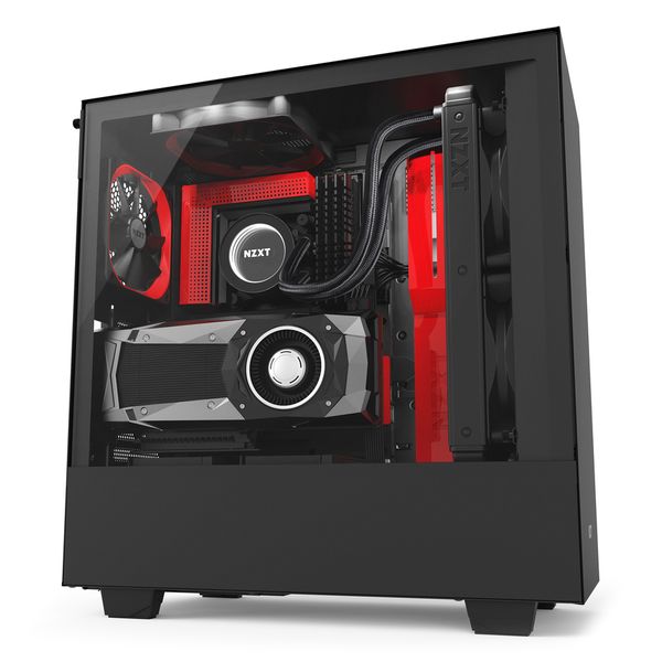 CASE NZXT H500i BLACK/RED NEW