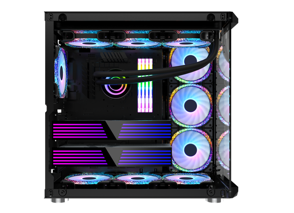 CASE MIK LV07 RGB KÍNH CƯỜNG LỰC BLACK